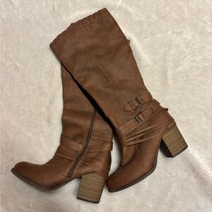 Jellypop Brown Heeled Boots NWOT